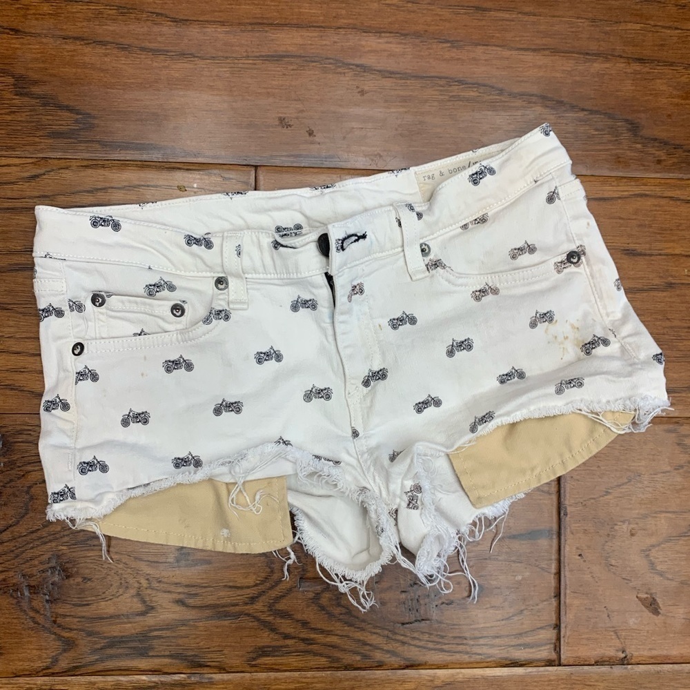 Rag &‎ bone moto shortie shorts